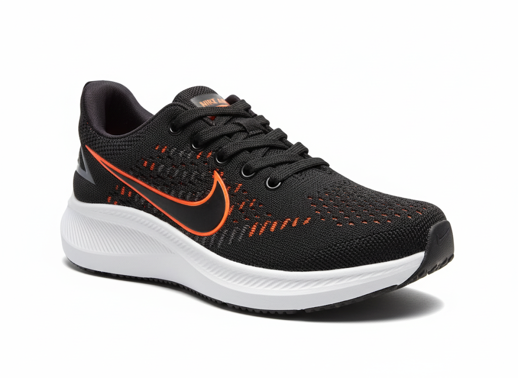 Monochromatic Lifestyle Sneakers (black/orange)