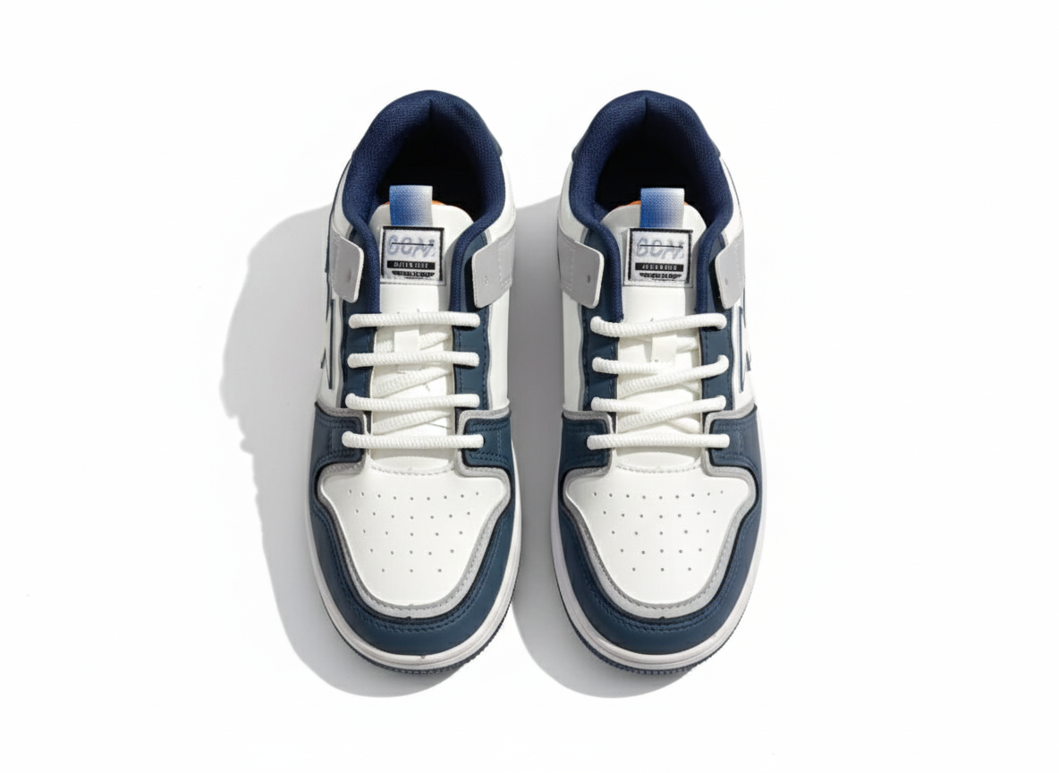 Retro-Inspired Sneaker (Blue/White)
