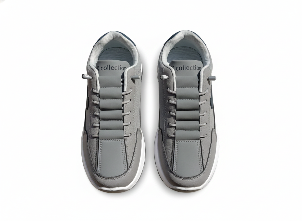 Stylish Sports Casual Sneakers (Grey/Navy)