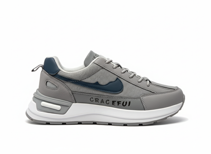 Stylish Sports Casual Sneakers (Grey/Navy)