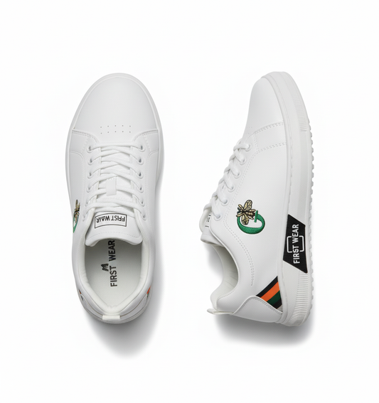 Men’s White Sneakers(white)