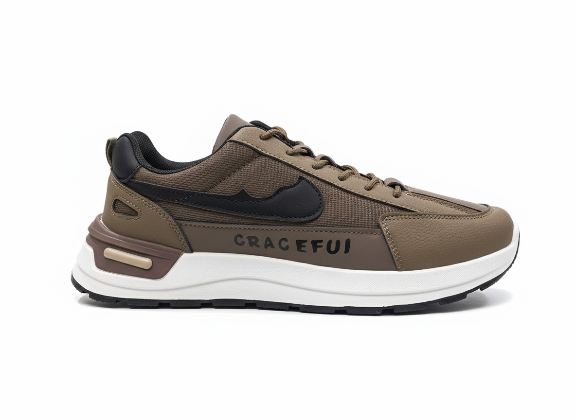 Stylish Sports Casual Sneakers (brown/Black)
