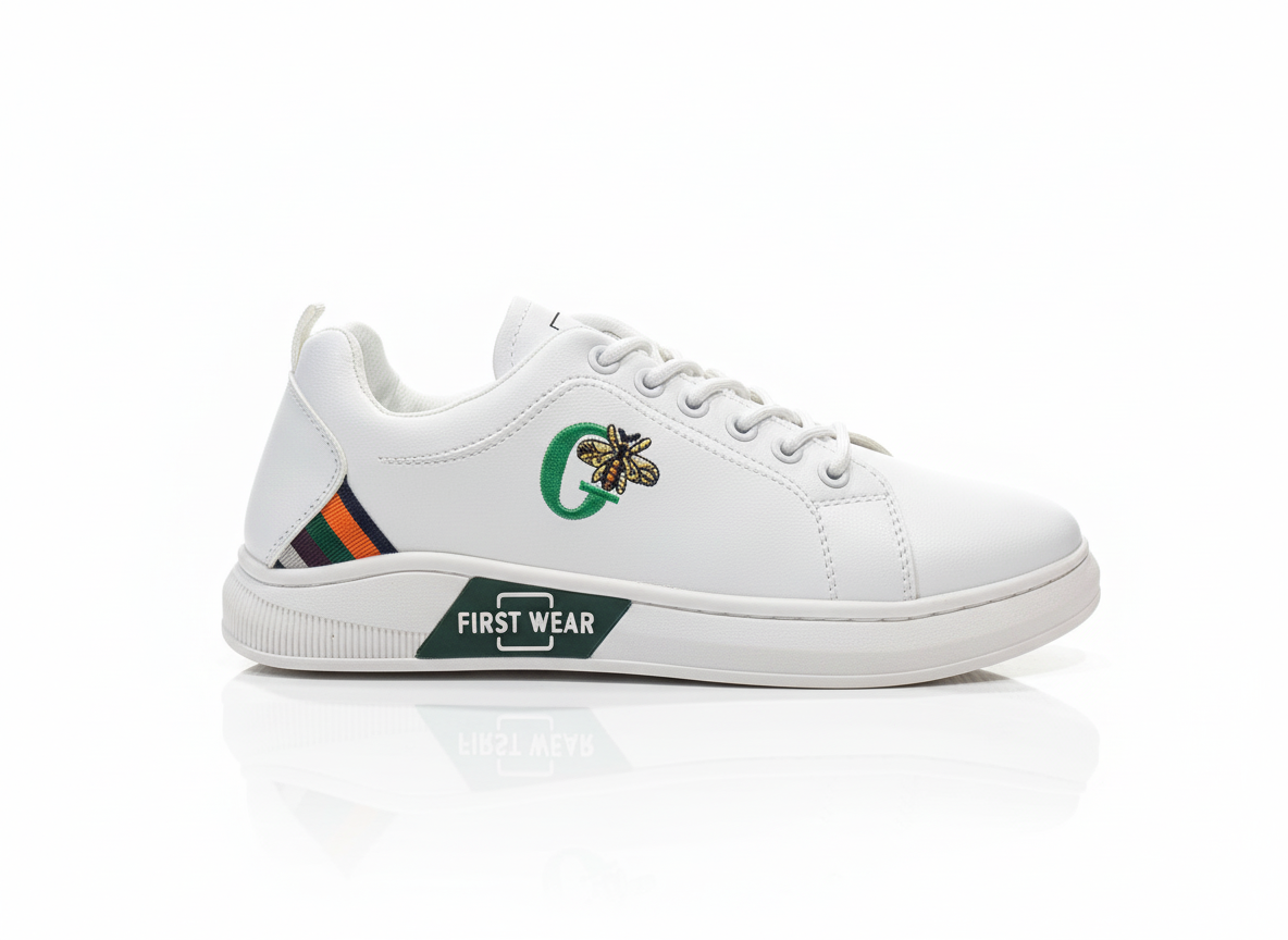 Men’s White Sneakers(white)