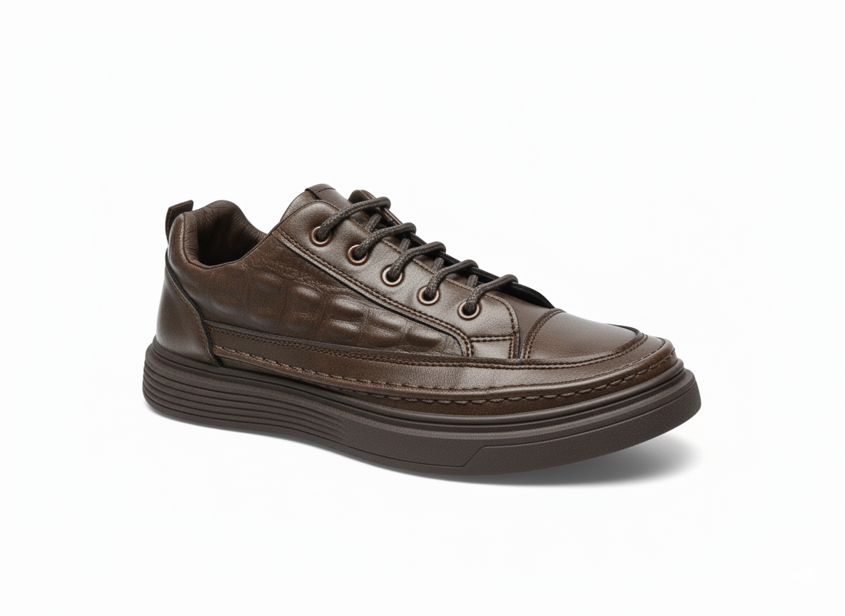 Bike Air Retro Low-Top Sneakers in Cream and Tan (Unisex)