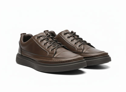 Bike Air Retro Low-Top Sneakers in Cream and Tan (Unisex)