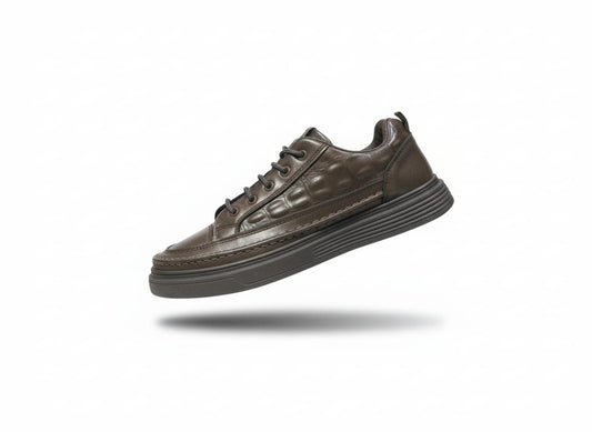 Bike Air Retro Low-Top Sneakers in Cream and Tan (Unisex)