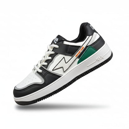 Retro-Inspired Sneaker (Black/White)