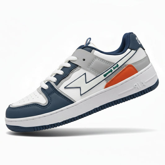 Retro-Inspired Sneaker (Blue/White)